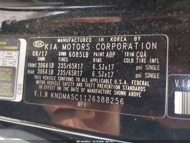 2018 KIA SEDONA KNDMA5C11J6388256 Photo 8