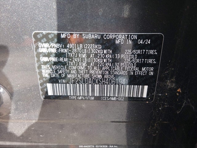 Subaru Forester 2025 JF2SLDACXSH406194 Image 9