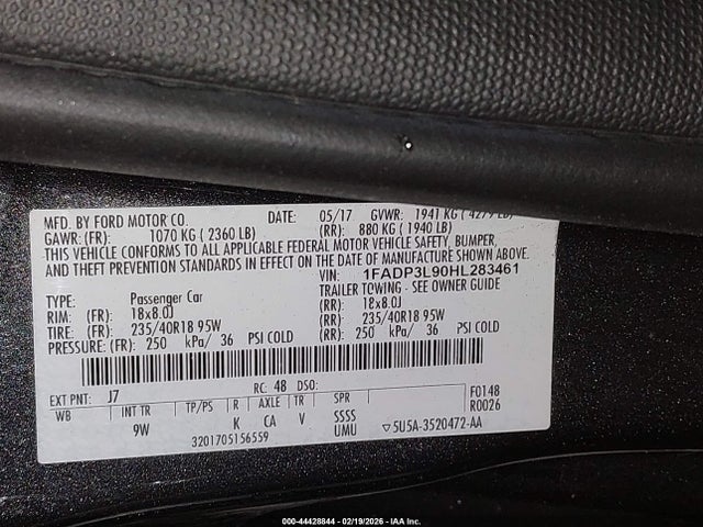 2017 FORD FOCUS ST 1FADP3L90HL283461 Photo 8