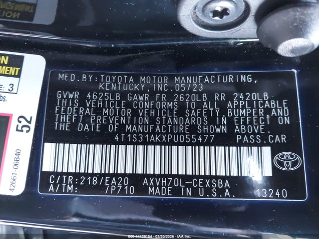 Продаж на аукціоні авто 2023 Toyota Camry Se Hybrid, vin: 4T1S31AKXPU055477, номер лоту: 44429154