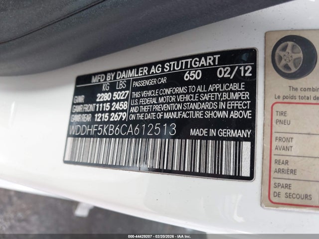 Продаж на аукціоні авто 2012 Mercedes-benz E 350, vin: WDDHF5KB6CA612513, номер лоту: 44429207