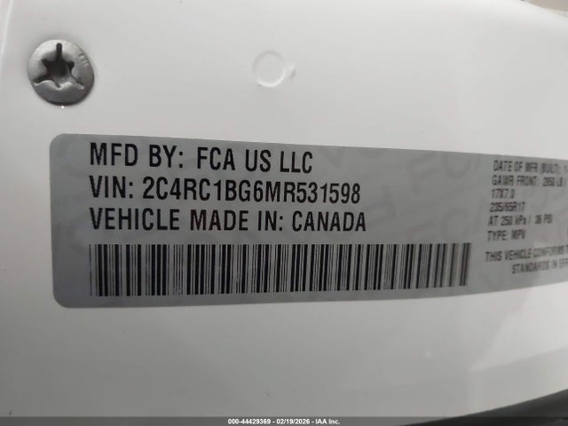 2021 CHRYSLER PACIFICA 2C4RC1BG6MR531598 Photo 8