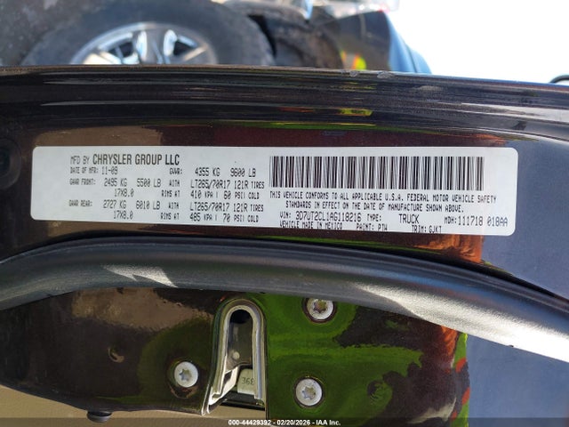 2010 DODGE RAM 2500 3D7UT2CL1AG118216 Photo 8