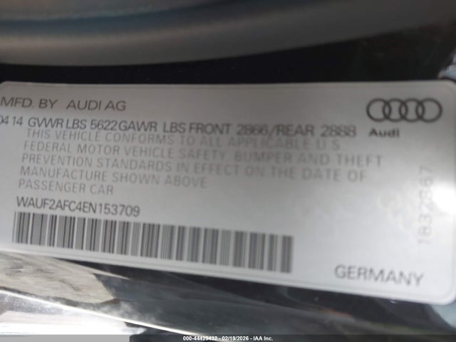 2014 AUDI S6 WAUF2AFC4EN153709 Photo 8