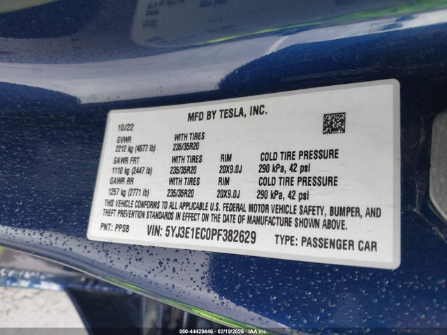 2023 TESLA MODEL 3 5YJ3E1EC0PF382629 Photo 8