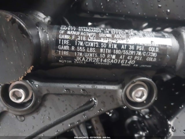 JKAZR2E14SA016140 Kawasaki ZR900