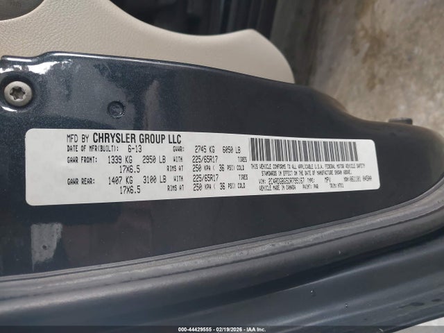 Продажа на аукционе авто 2013 Dodge Grand Caravan Se, vin: 2C4RDGBG5DR795167, номер лота: 44429555