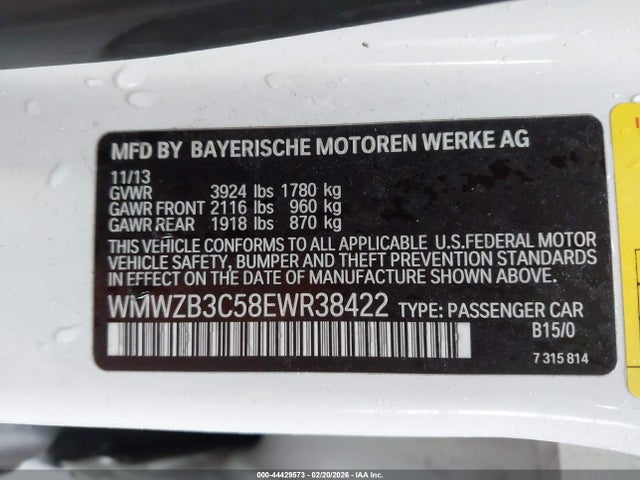 2014 MINI COUNTRYMAN WMWZB3C58EWR38422 Photo 8