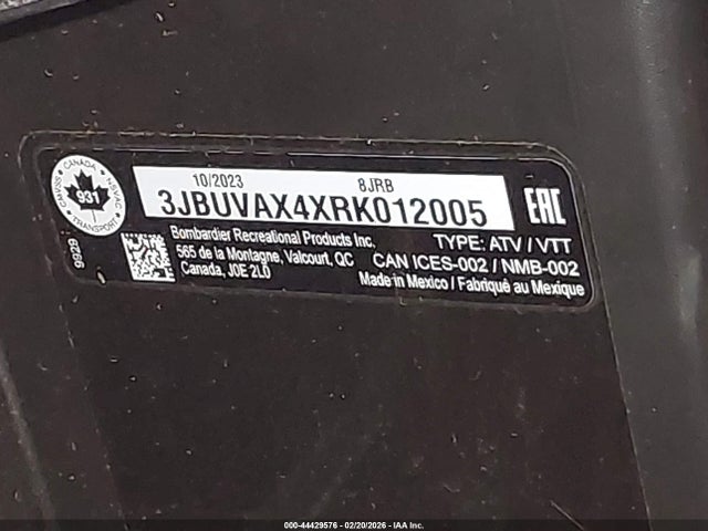 3JBUVAX4XRK012005 Can-Am Defender Limited Cab Hd10