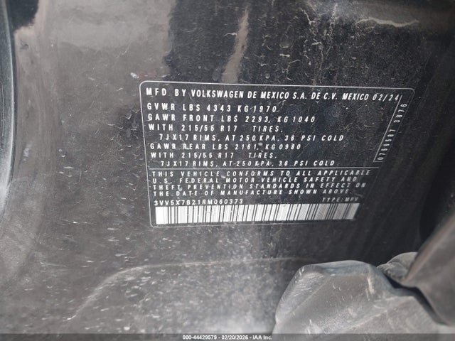 2024 VOLKSWAGEN TAOS 3VV5X7B21RM060373 Photo 8