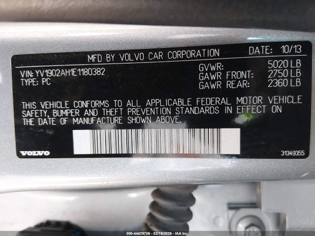 YV1902AH1E1180382 Volvo S80 T6