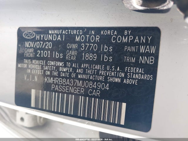Hyundai Venue Se 2021 KMHRB8A37MU084904 Image 9