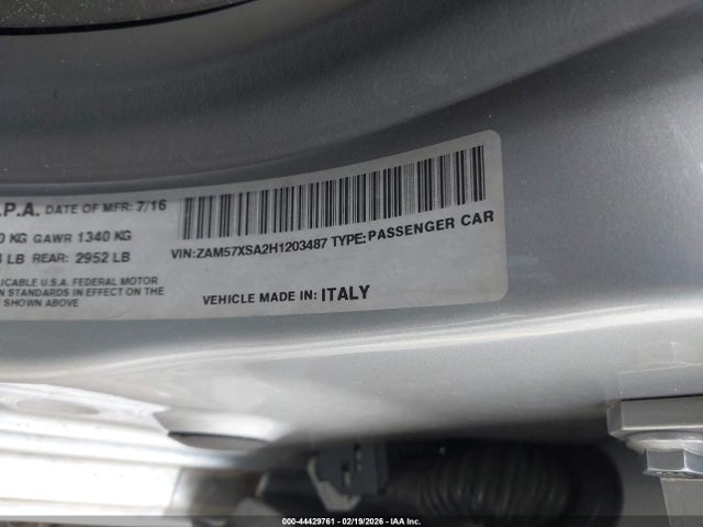 2017 MASERATI GHIBLI ZAM57XSA2H1203487 Photo 8