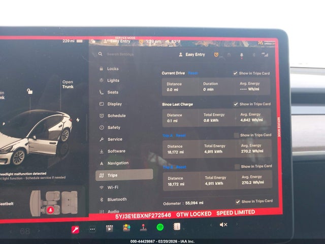 Aukcja sprzedaży 2022 Tesla Model 3 Long Range Dual Motor All-wheel Drive, vin: 5YJ3E1EBXNF272546, numer aukcji: 44429867