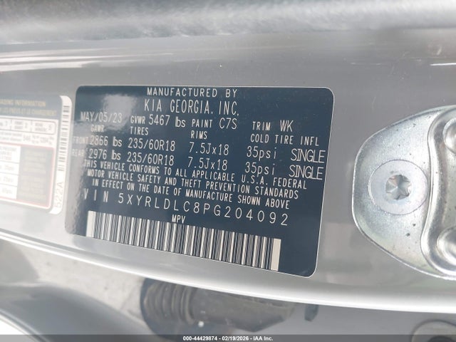 2023 KIA SORENTO 5XYRLDLC8PG204092 Photo 8