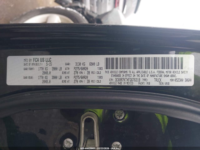 Продаж на аукціоні авто 2015 Ram 1500 Express, vin: 3C6RR7KTXFG676318, номер лоту: 44429903