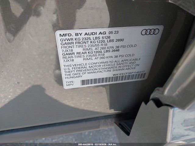 2023 AUDI Q3 WA1EECF35P1145317 Photo 8