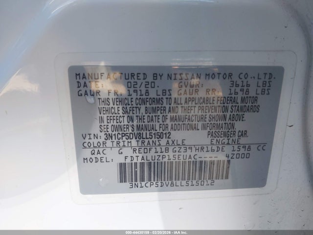 Nissan Kicks Sr Xtronic Cvt 2020 3N1CP5DV8LL515012 Image 9