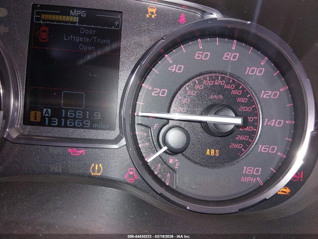 2016 Subaru Wrx Premium მანქანა იყიდება აუქციონზე, vin: JF1VA1E64G9817862, აუქციონის ნომერი: 44430223