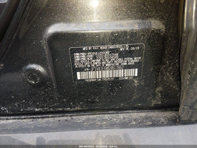 2016 SUBARU WRX JF1VA1E64G9817862 Photo 8