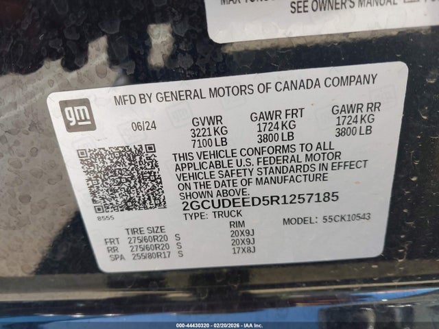 2024 CHEVROLET SILVERADO 1500 2GCUDEED5R1257185 Photo 8