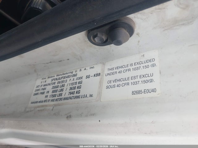Hino 258/268 2014 5PVNJ8JP3E4S51060 Image 8