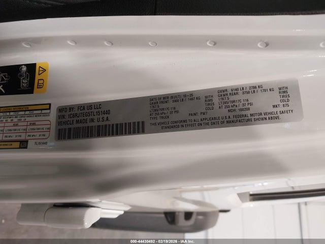 1C6RJTEG5TL151440 Jeep Gladiator Mojave 4x4