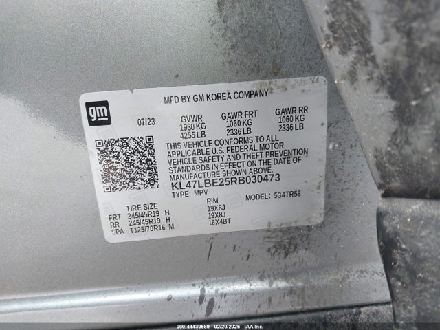 Aukcja sprzedaży 2024 Buick Envista Sport Touring Fwd, vin: KL47LBE25RB030473, numer aukcji: 44430589