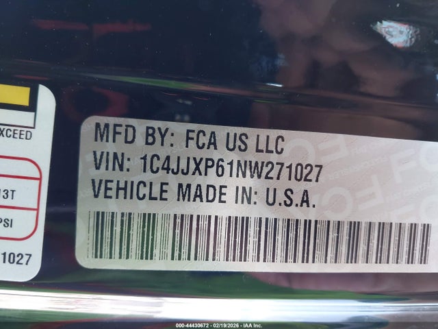 Продаж на аукціоні авто 2022 Jeep Wrangler 4xe Unlimited Sahara 4x4, vin: 1C4JJXP61NW271027, номер лоту: 44430672
