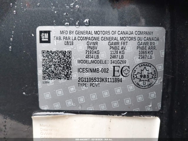 2G1105S33K9111894 Chevrolet IMPALA 2LZ