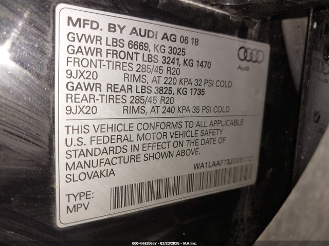 2018 AUDI Q7 WA1LAAF73JD051727 Photo 8