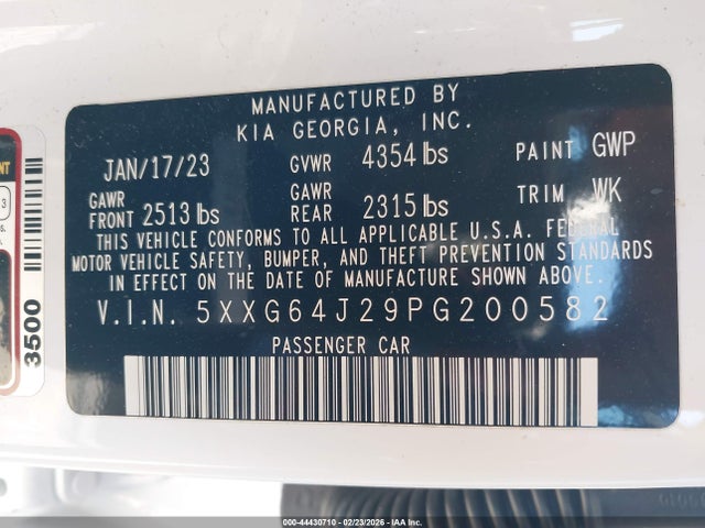 2023 KIA K5 5XXG64J29PG200582 Photo 8