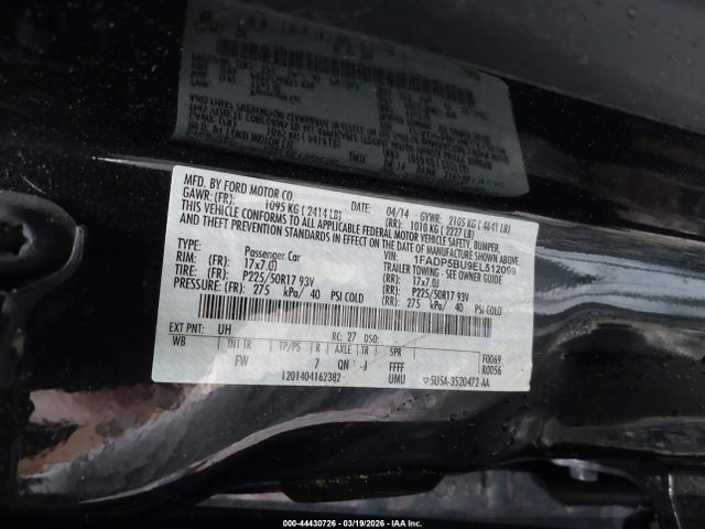 1FADP5BU9EL512099 Ford C-max Hybrid Sel