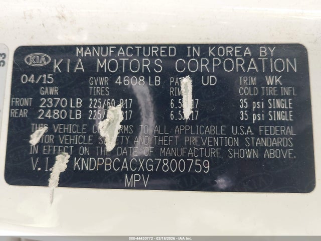 KIA Sportage Lx 2016 KNDPBCACXG7800759 Image 9
