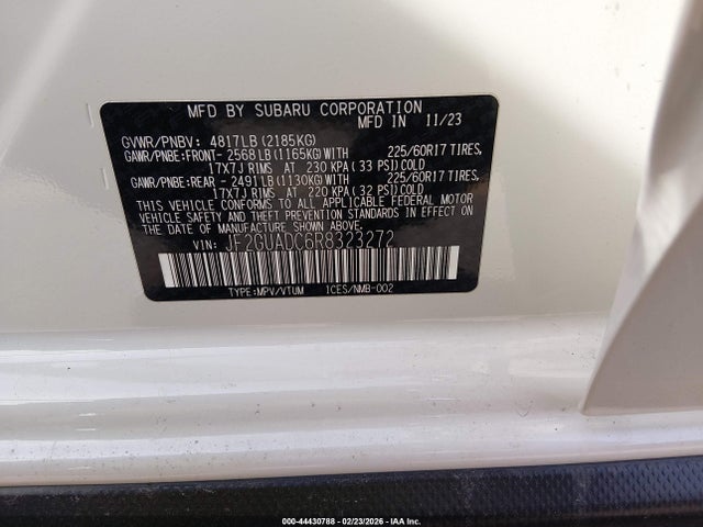 JF2GUADC6R8323272 Subaru Crosstrek Premium
