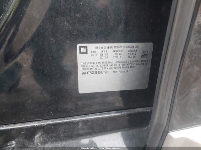 2014 CADILLAC XTS 2G61T5S38E9303799 Photo 8