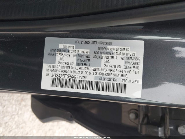 Продаж на аукціоні авто 2014 Mazda Cx-5 Grand Touring, vin: JM3KE4DY6E0335442, номер лоту: 44430799