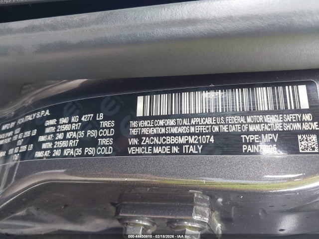 2021 JEEP RENEGADE ZACNJCBB6MPM21074 Photo 8