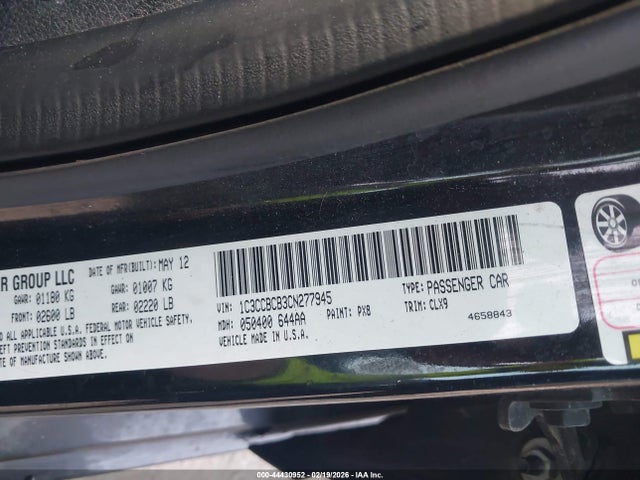 2012 CHRYSLER 200 1C3CCBCB3CN277945 Photo 8