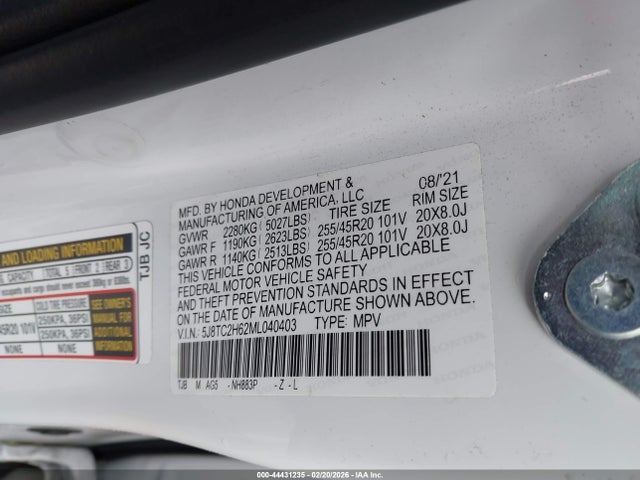 Acura Rdx A-spec Package 2021 5J8TC2H62ML040403 Image 9