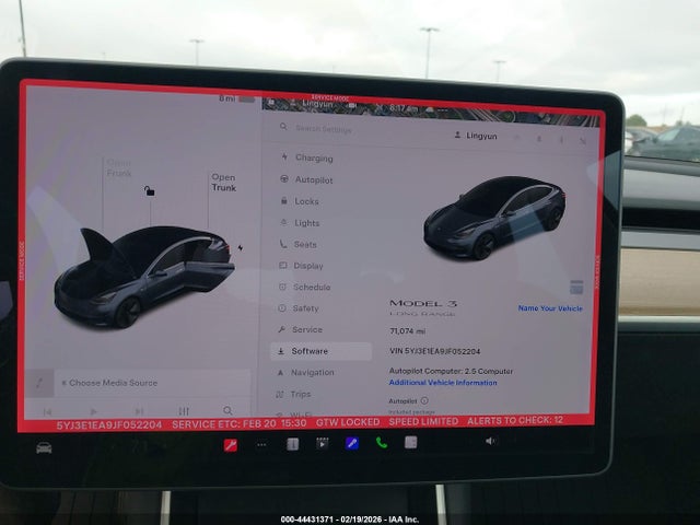 5YJ3E1EA9JF052204 Tesla Model 3 Long Range/mid Range