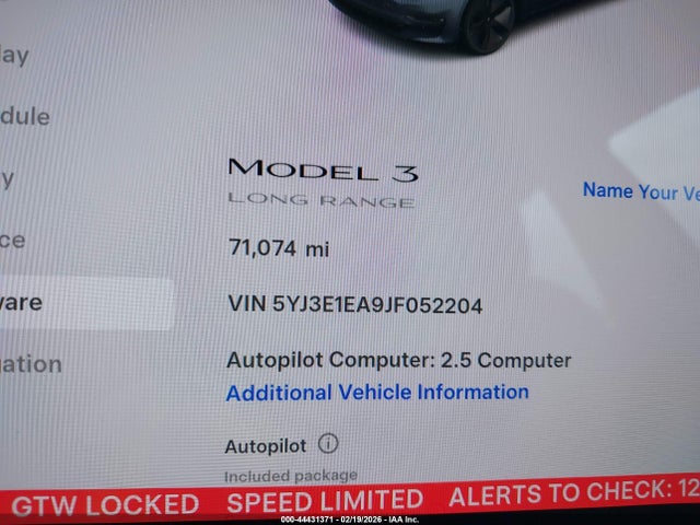 2018 TESLA MODEL 3 5YJ3E1EA9JF052204 Photo 6