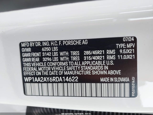 2024 PORSCHE CAYENNE WP1AA2AY6RDA14622 Photo 8