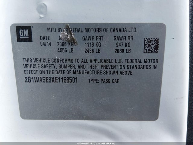 2G1WA5E3XE1168501 Chevrolet Impala Limited Ls