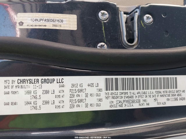 Jeep Patriot High Altitude 2014 1C4NJPFA5ED681638 Image 9