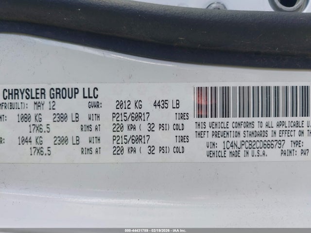 2012 JEEP PATRIOT 1C4NJPCB2CD666797 Photo 8