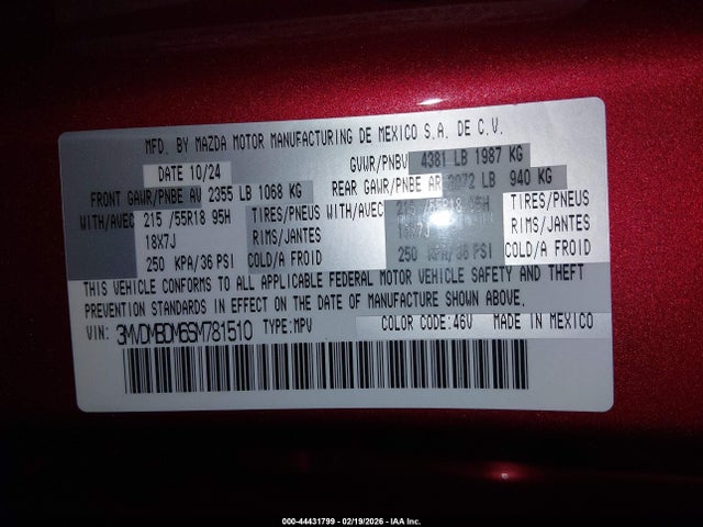 3MVDMBDM6SM781510 Mazda Cx-30 2.5 S Premium Package
