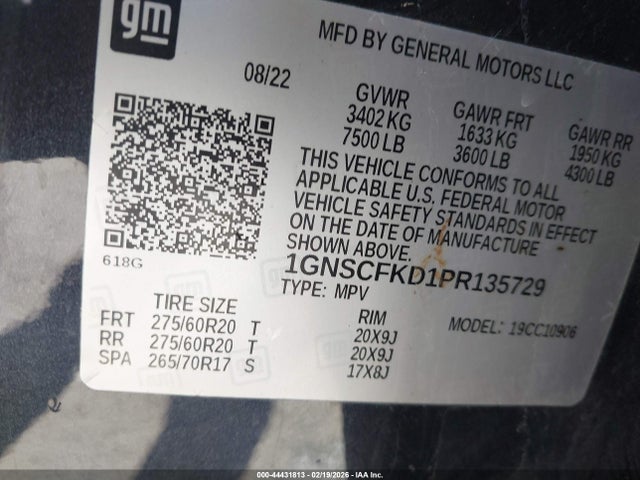 Chevrolet Suburban 2wd Premier 2023 1GNSCFKD1PR135729 Image 9