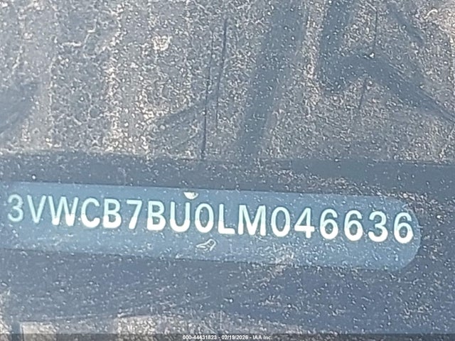 44431823 :رقم المزاد ، 3VWCB7BU0LM046636 vin ، 2020 Volkswagen Jetta 1.4t R-line/1.4t S/1.4t Se مزاد بيع