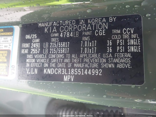 KNDCR3L18S5144992 KIA Niro Ev Wind